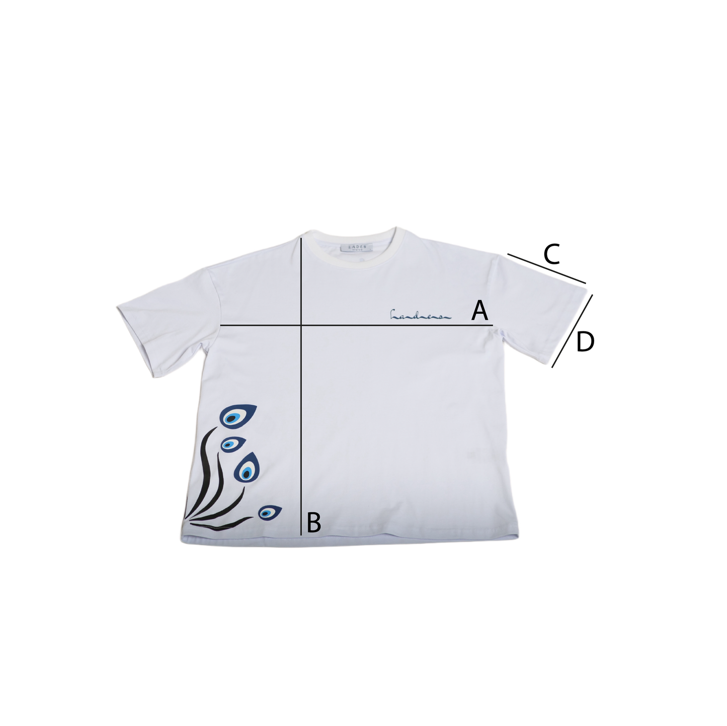 TEE SHIRT 'NAZAR ÇİÇEĞİ' BLANC